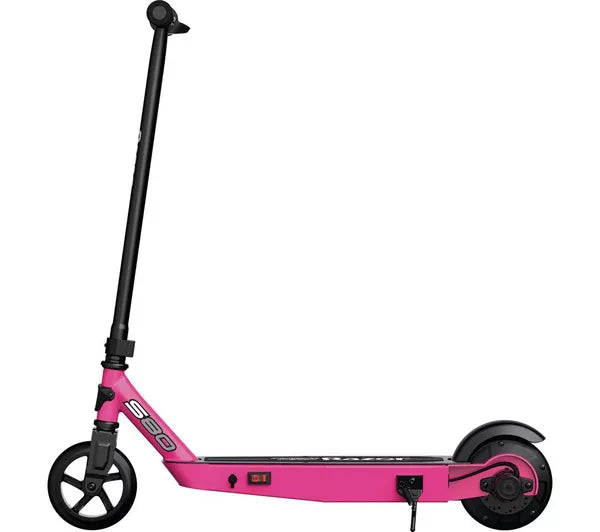 RAZOR Power Core S80 Electric Kids' Scooter – Black & Pink