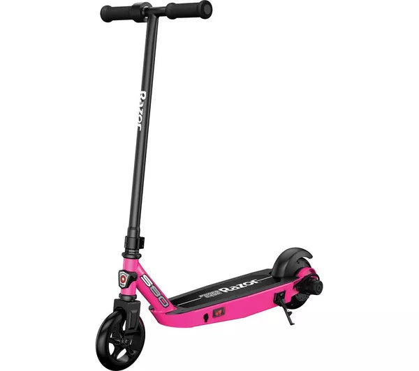 RAZOR Power Core S80 Electric Kids' Scooter – Black & Pink